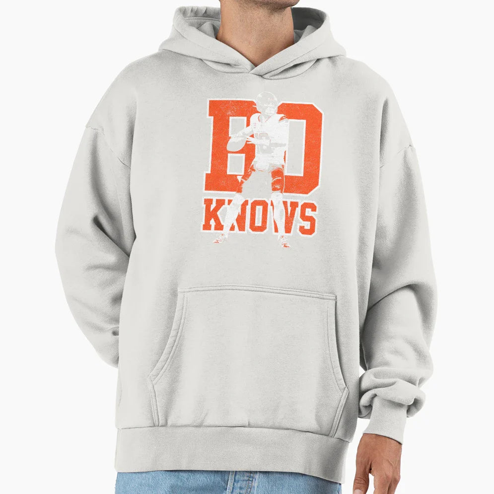 Bo Knows Bo Nix Hoodie - Unique Graphic for Adults