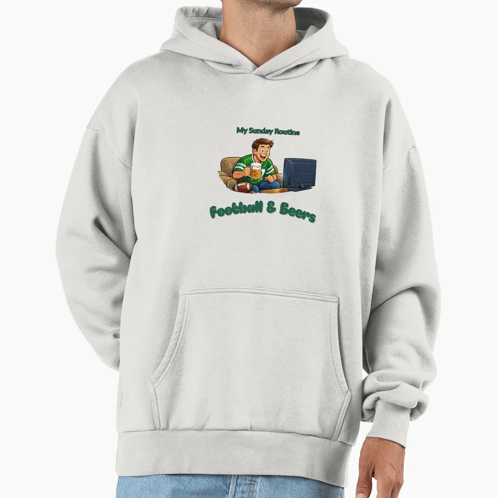 New York Jets My Sunday Routine Football Hoodie - Novelty Apparel Unisex