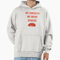 Cleveland Football We Wear Orange Hoodie - Aesthetic Graphic for Adults