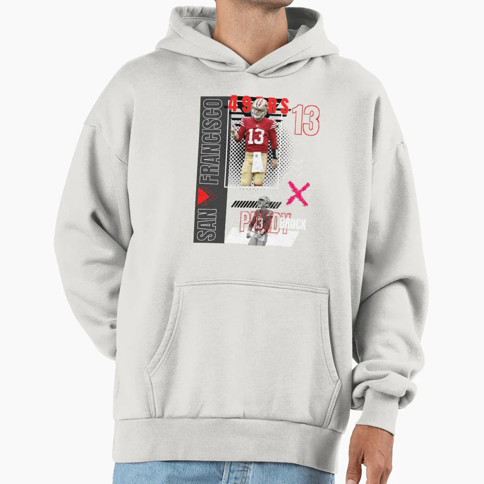 BP Football Paper Hoodie - Unique Graphic for Adults