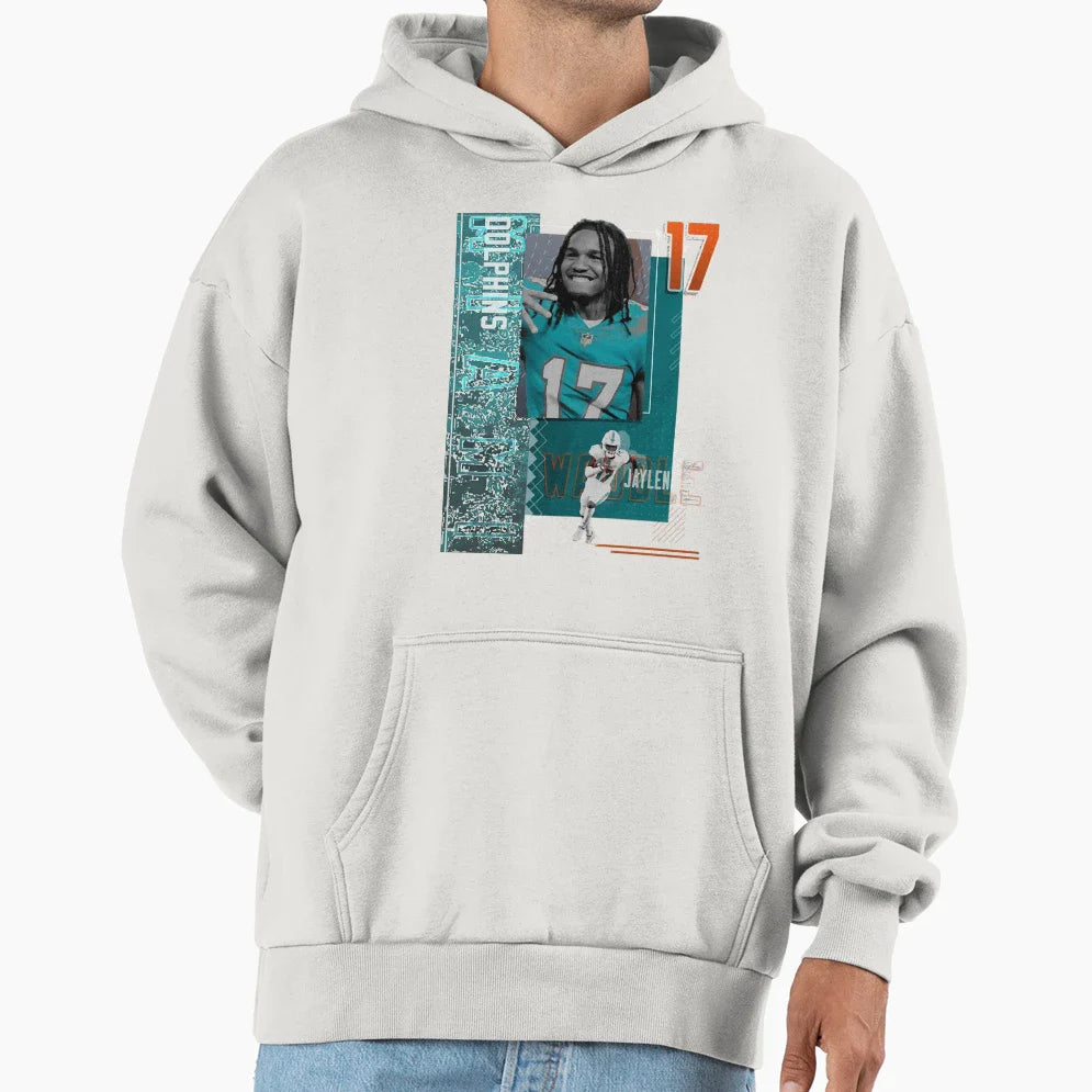Jaylen Sport Waddle Football Paper Hoodie - Minimalist Print for Adults