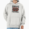 Sundays Church And Football Christian Hoodie - Trendy Graphic for Adults