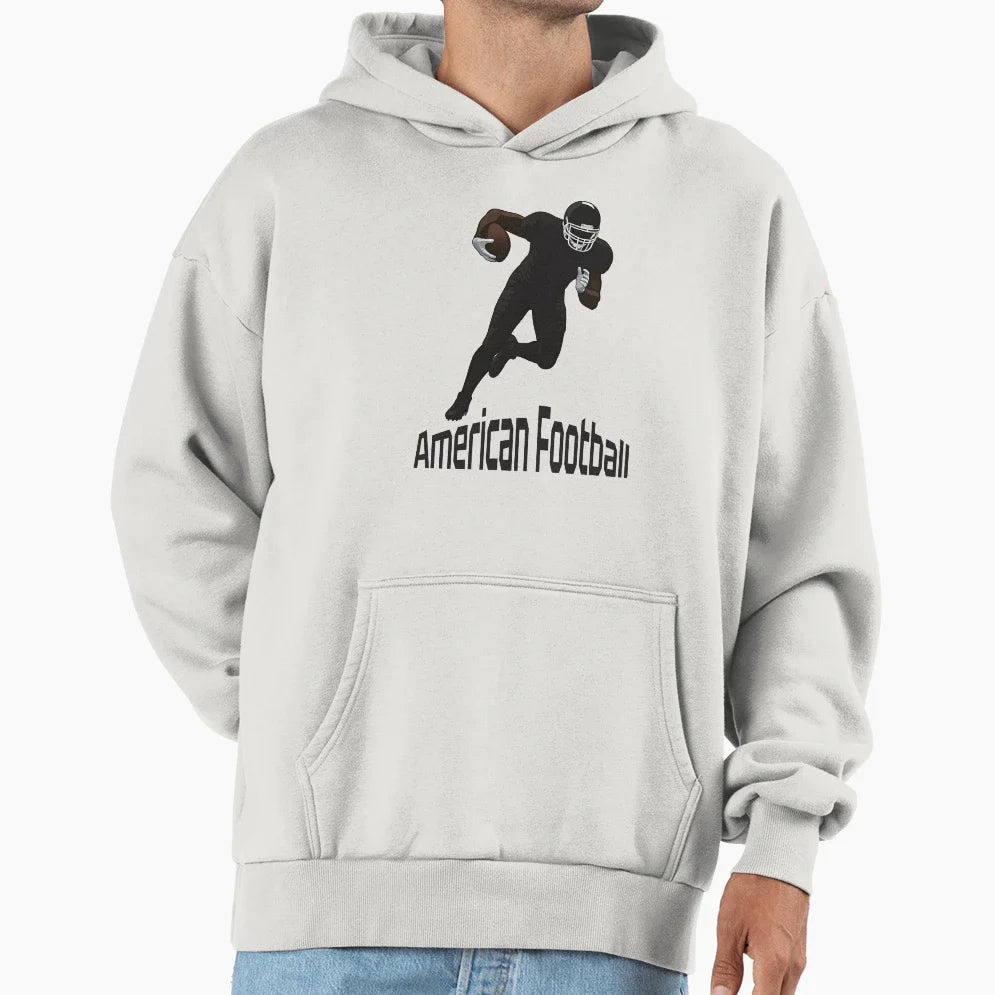 American Football Player Hoodie - Streetwear Style Unisex