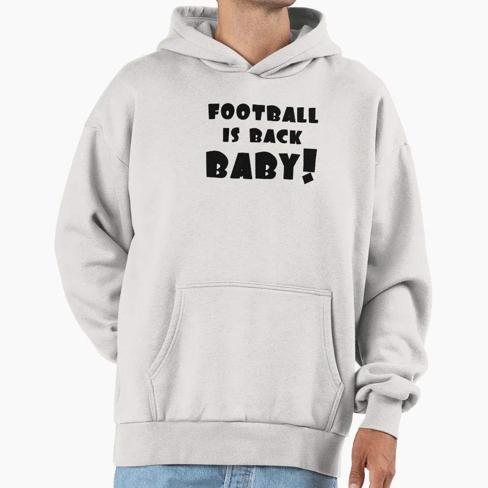 Football Is Back Nfl Hoodie - Graphic Print Unisex