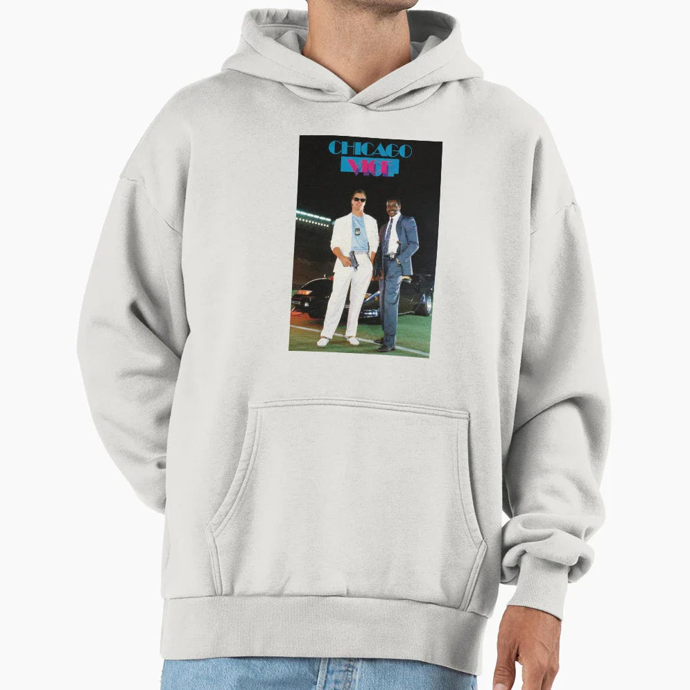 Chicago Vice Hoodie - Trendy Graphic for Adults