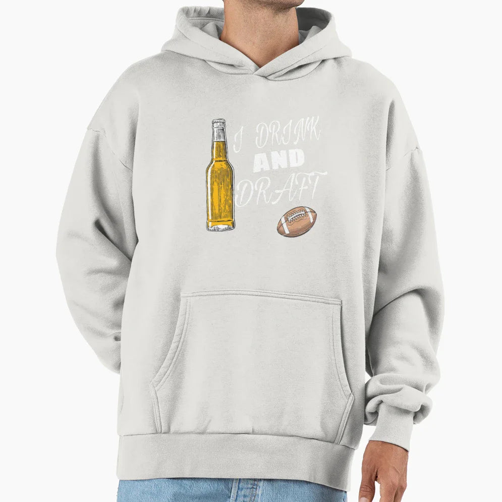 I Drink And Draft T-Shirt - Aesthetic Graphic Unisex
