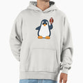 Penguin American Football Sports Hoodie - Graphic Print for Adults