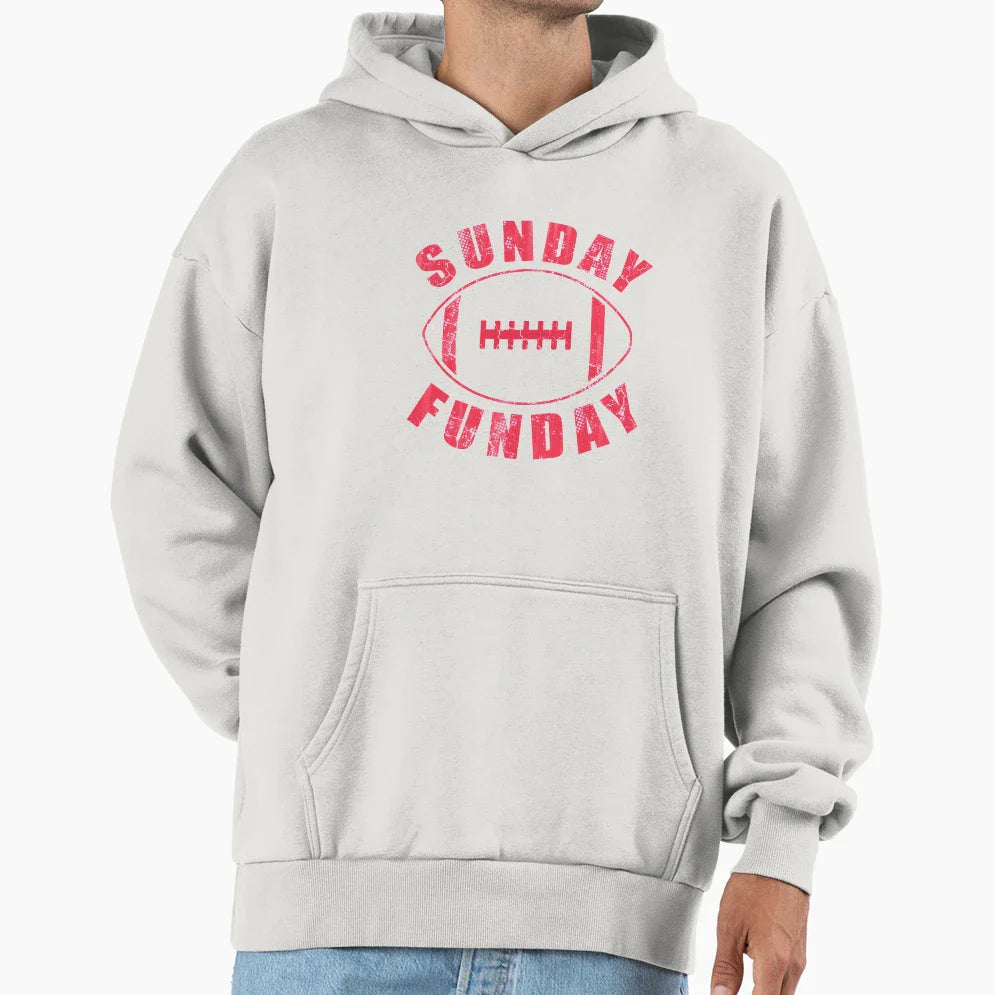 Sunday Funday Football Hoodie - Fun Novelty Design Unisex