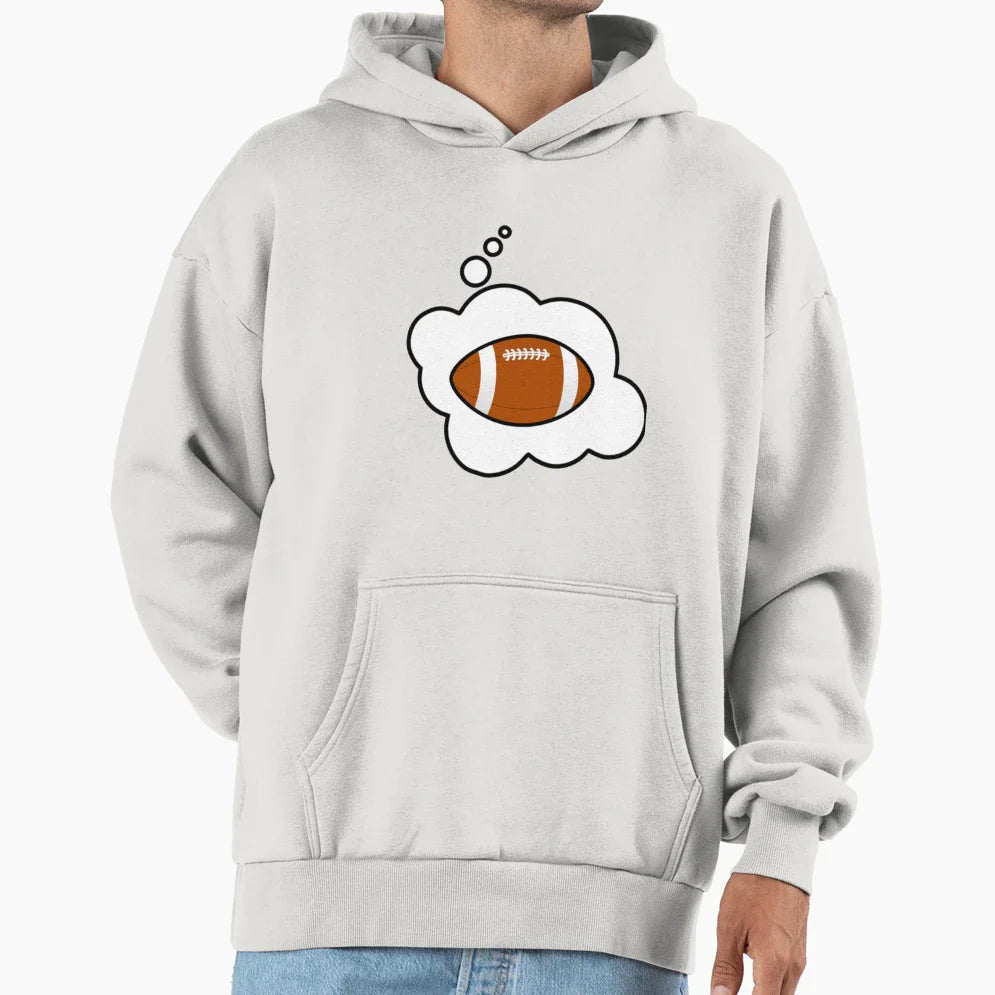 Football Hoodie - Minimalist Print Unisex
