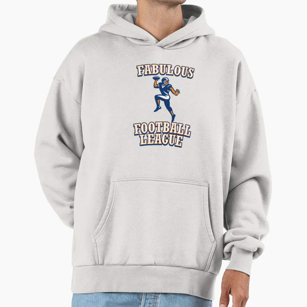 Fabulous Football League Hoodie - Trendy Graphic for Adults