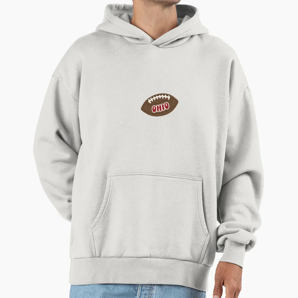 Ohio Football Hoodie - Minimalist Print Unisex
