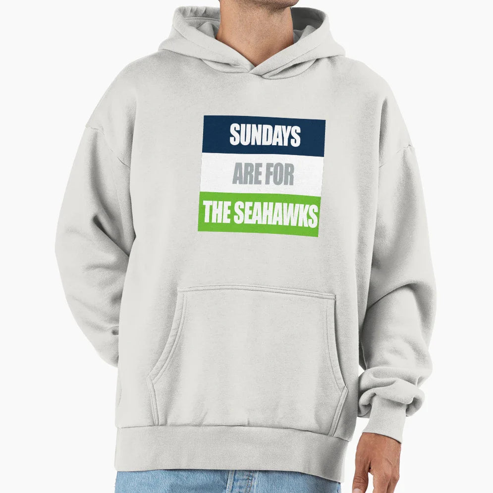 Sundays Are Seahawks Hoodie - Custom Art Print for Adults