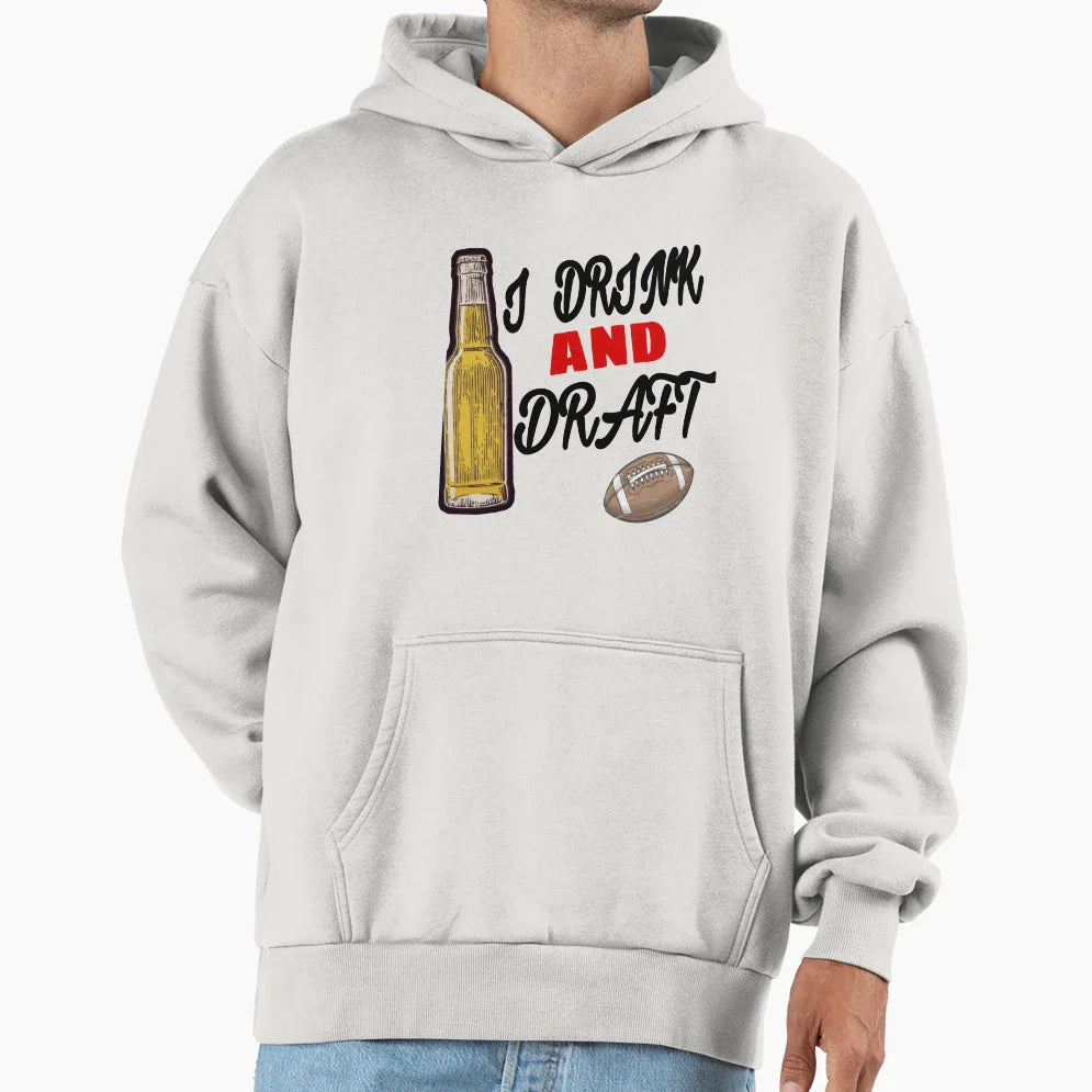 I Drink And Draft T-Shirt - Unique Graphic for Adults