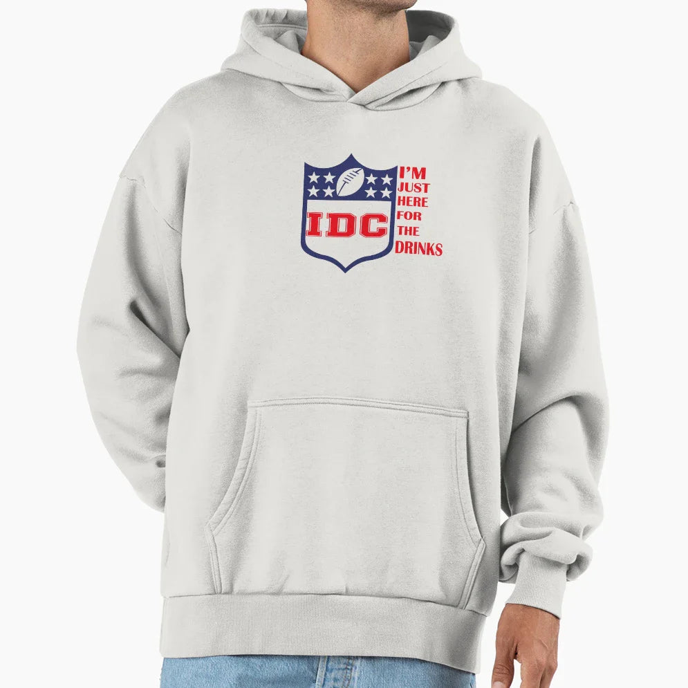 Idc American Football Funny I Dont Care Hoodie - Trendy Graphic Men Women