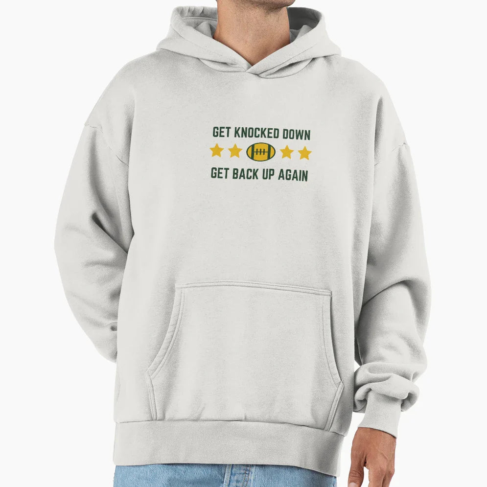Get Back Up Again Hoodie - Unique Graphic Unisex