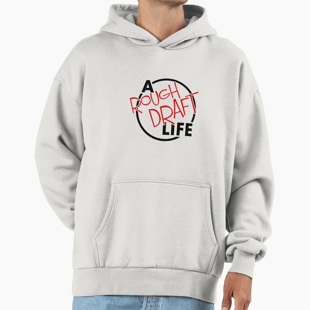 Rough Draft Life Logo Hoodie - Custom Art Print Men Women