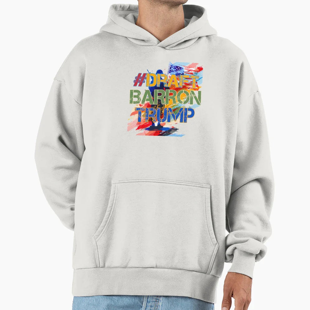 Draftbarrontrump Graffiti Meme Hoodie - Streetwear Style Men Women