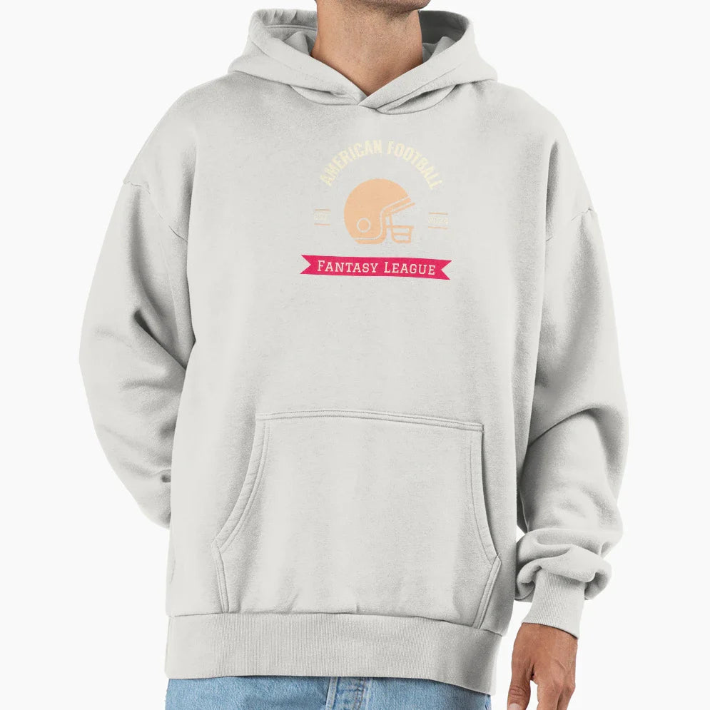 American Football Fantasy League Logo Hoodie - Streetwear Style for Adults