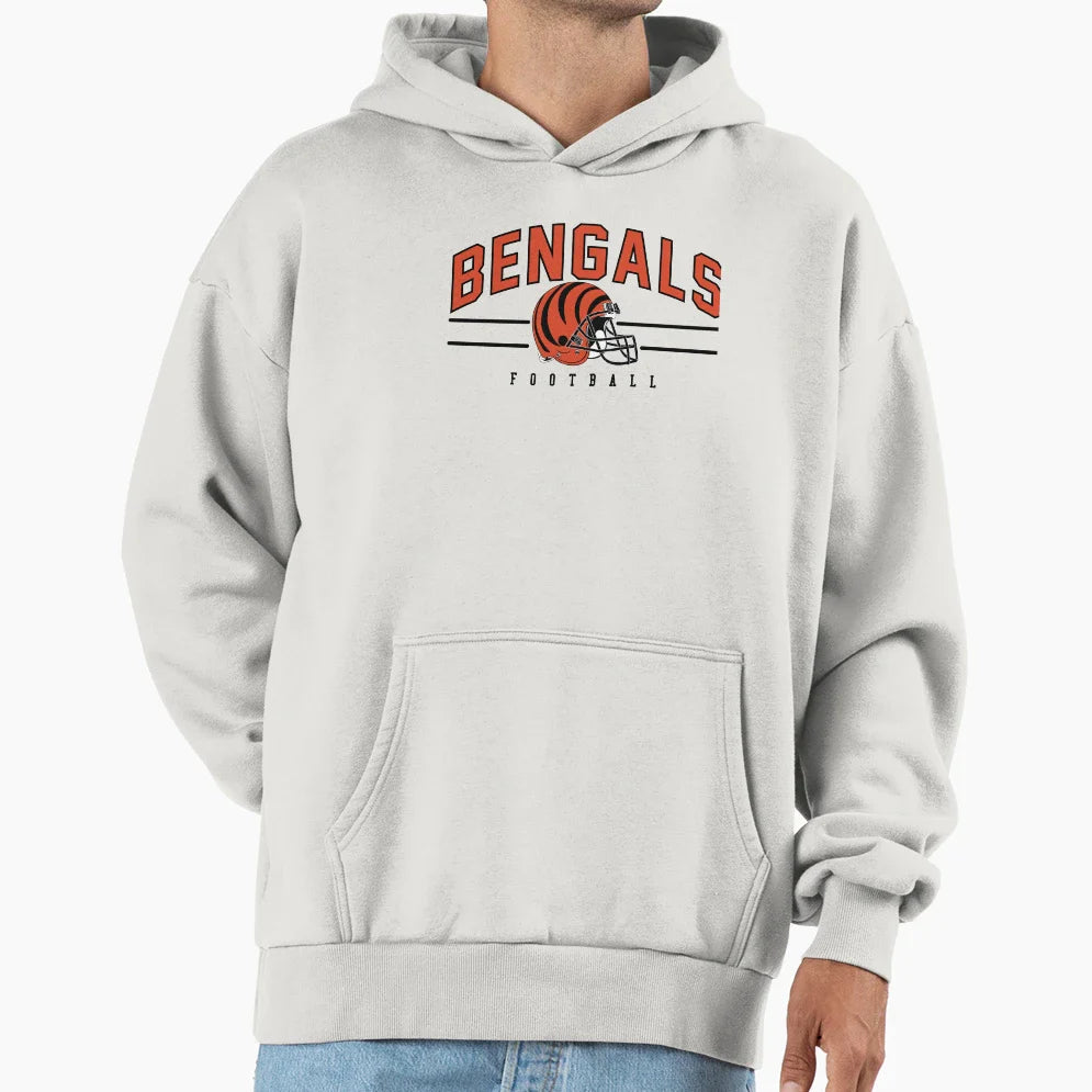 B Football Hoodie - Fun Novelty Design for Adults