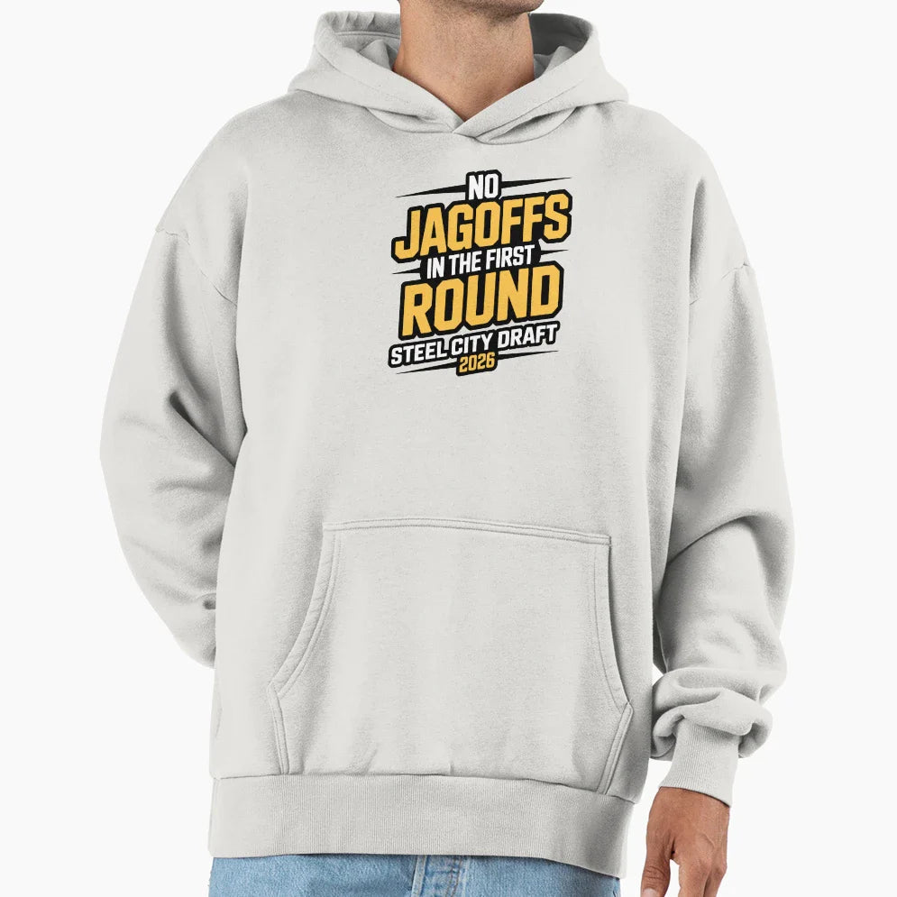 No Jagoffs First Round Football Draft Hoodie - Graphic Print Unisex