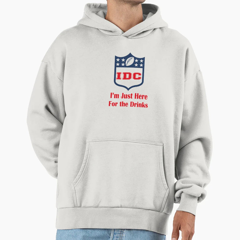 Copy Idc American Football Funny Hoodie - Casual Everyday Wear for Adults