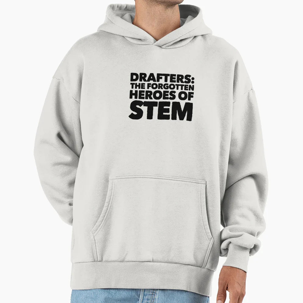 Drafters Forgotten Heroes Stem Hoodie - Trendy Graphic for Adults