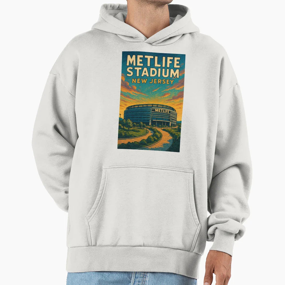 Metlife Stadium Approach Trail New Hoodie - Novelty Apparel for Adults