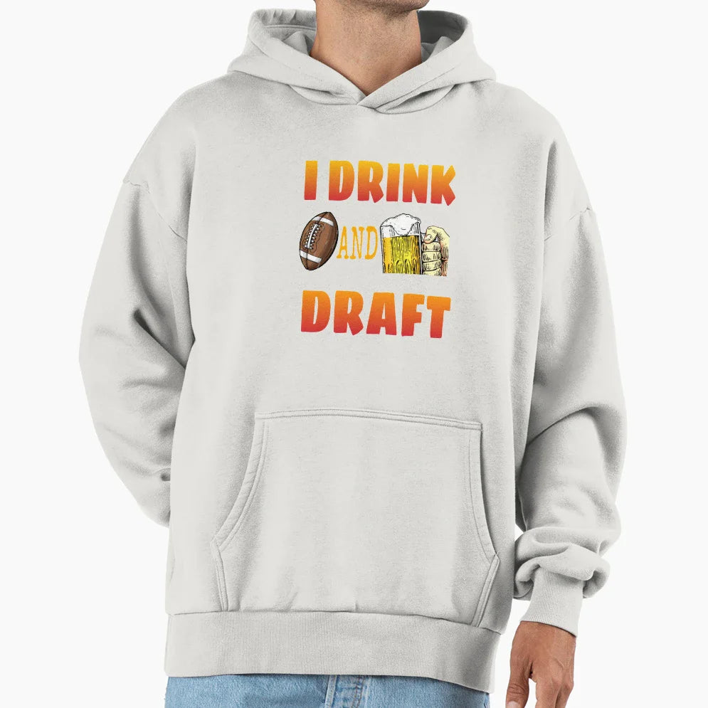 I Drink And Draft T-Shirt - Graphic Print Men Women