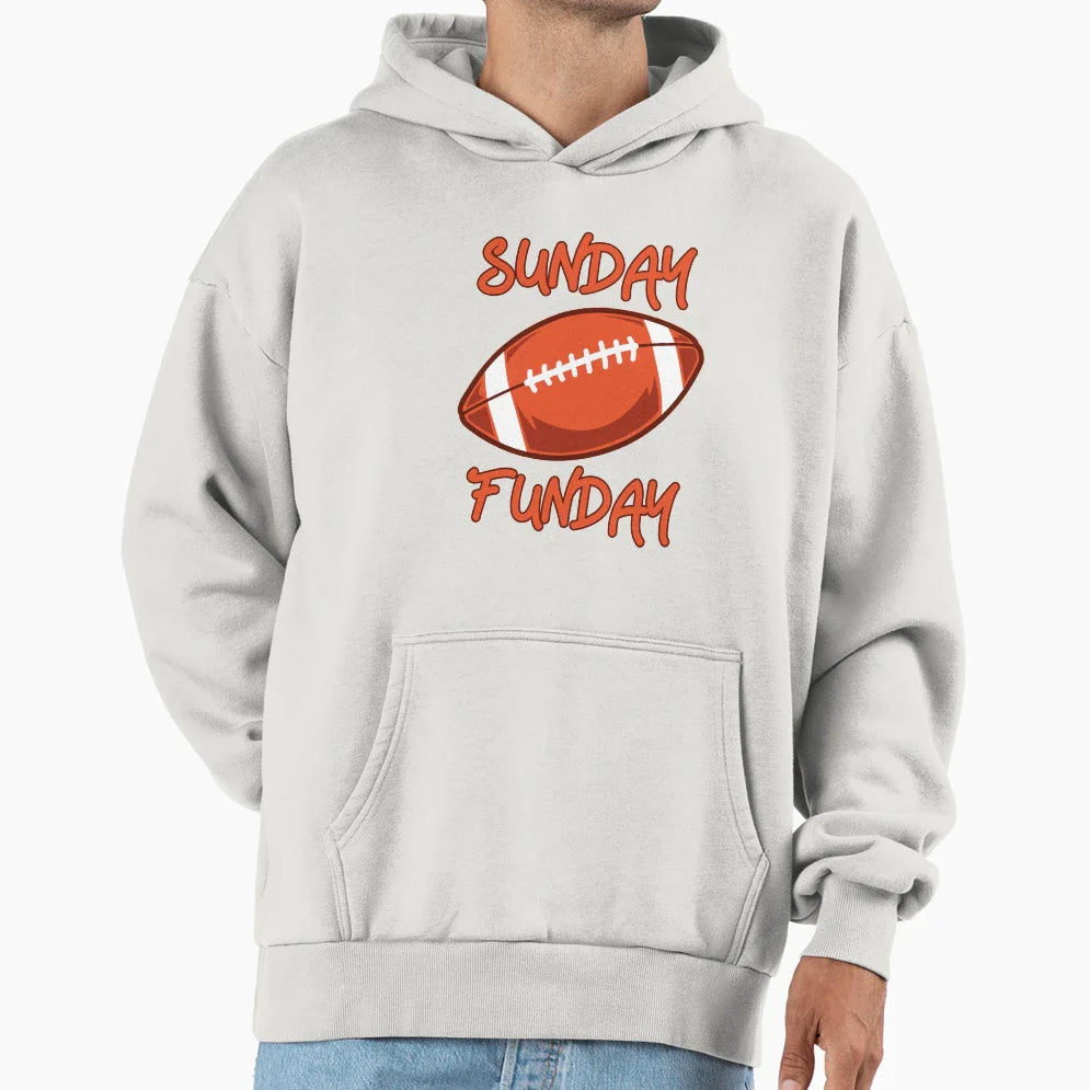 Sunday Funday Hoodie - Minimalist Print Men Women