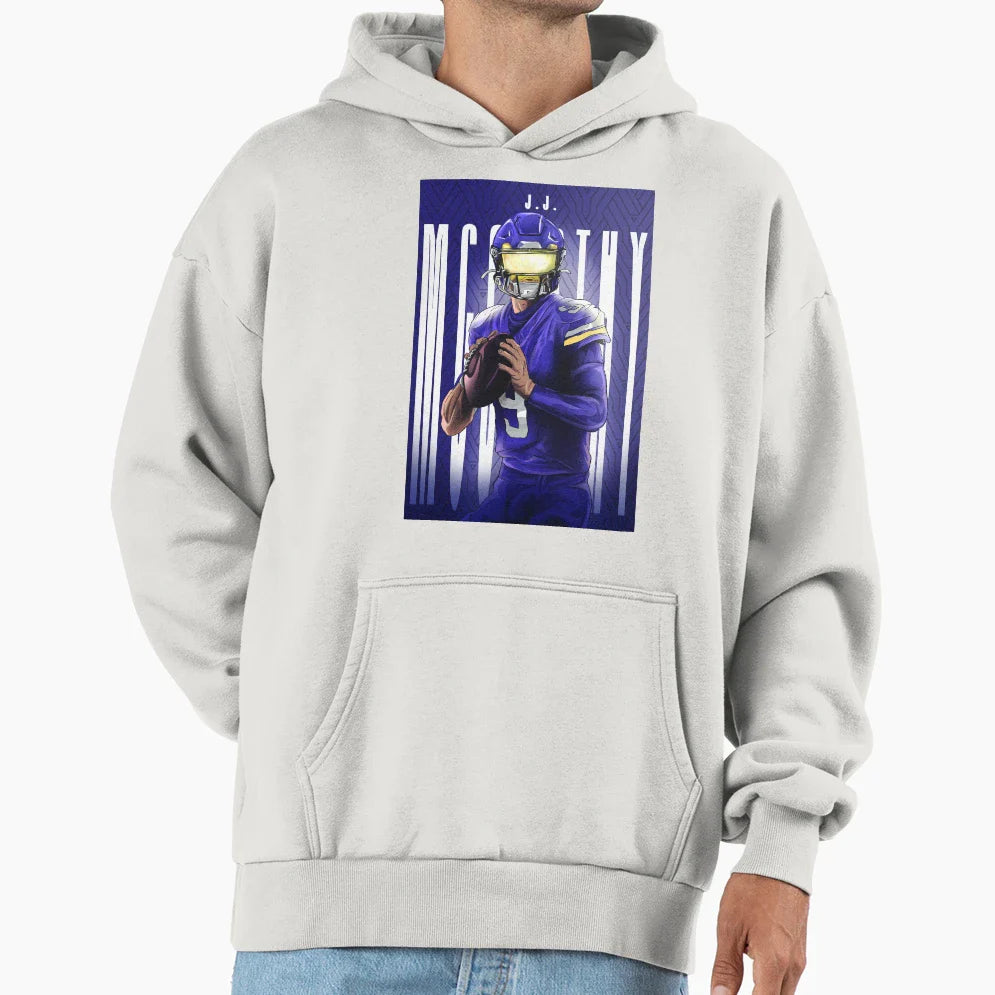 Minnesota Vikings Qb Jj Mccarthy Hoodie - Streetwear Style Men Women
