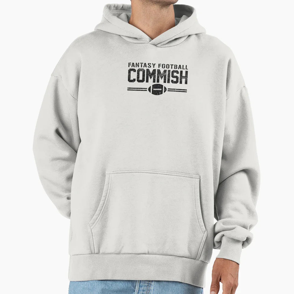 Fantasy Football Commish Hoodie - Aesthetic Graphic for Adults
