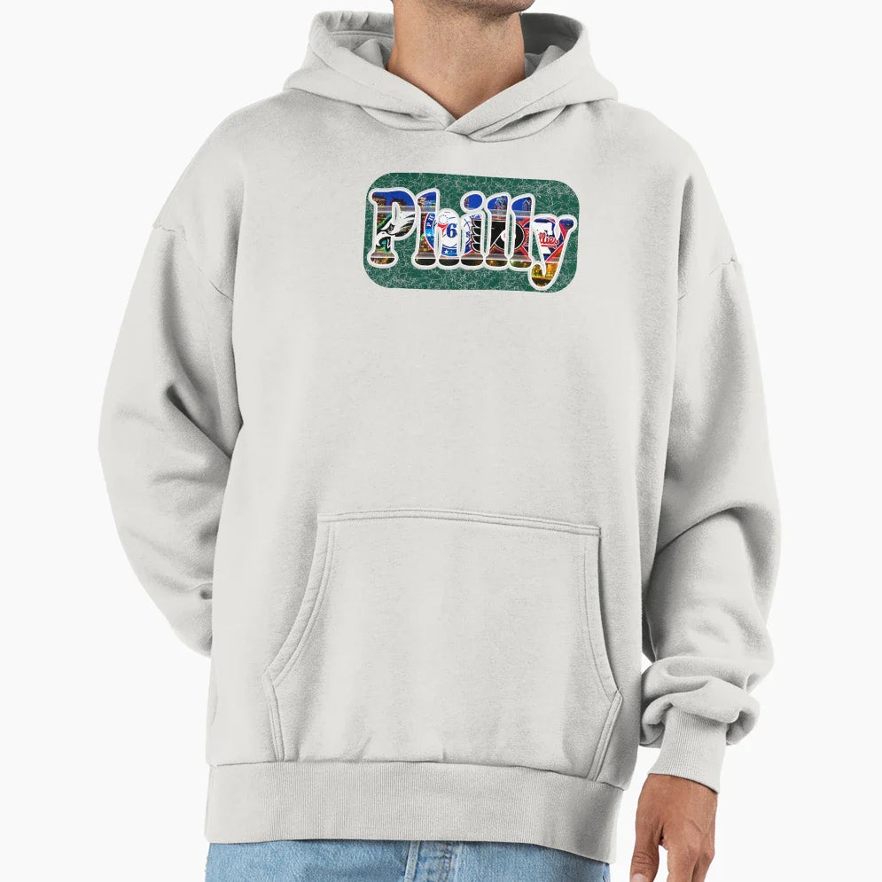 Philadelphia Proud Sports Fan Hoodie - Minimalist Print Unisex