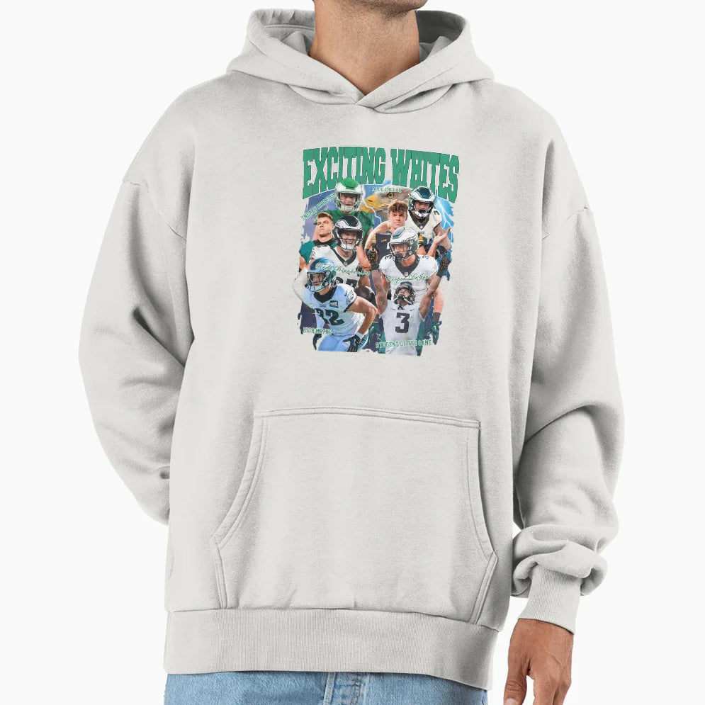 Exciting Whites E G L E S Philadelphia Hoodie - Novelty Apparel Men Women