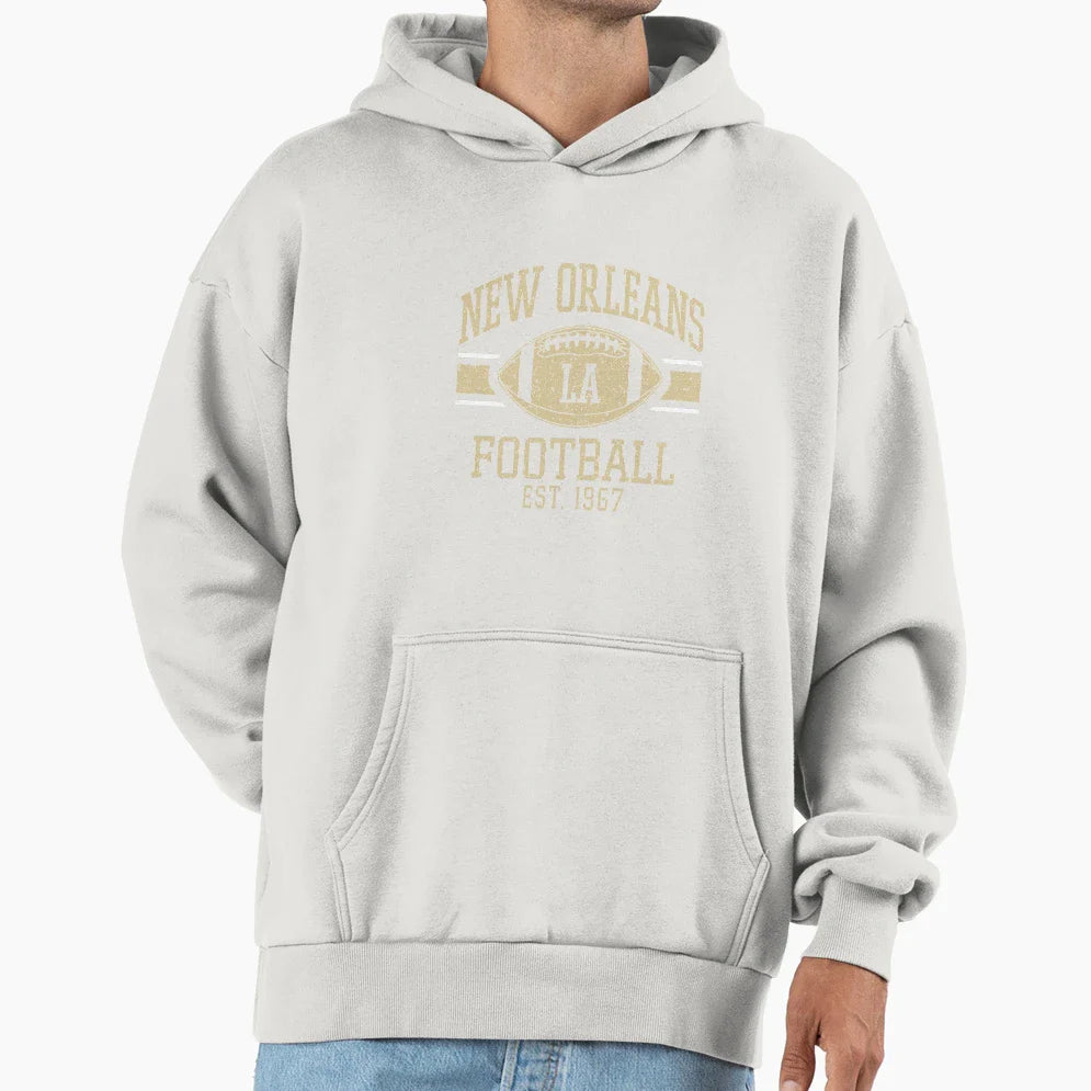 New Orleans Football Team Louisiana Hoodie - Casual Everyday Wear Unisex