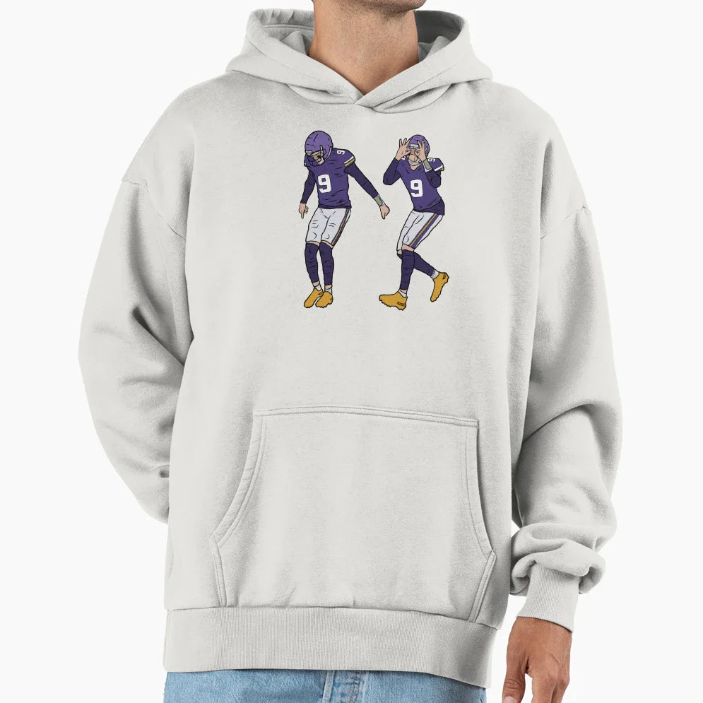 Jj Mccarthy Griddy Celebration Hoodie - Graphic Print for Adults