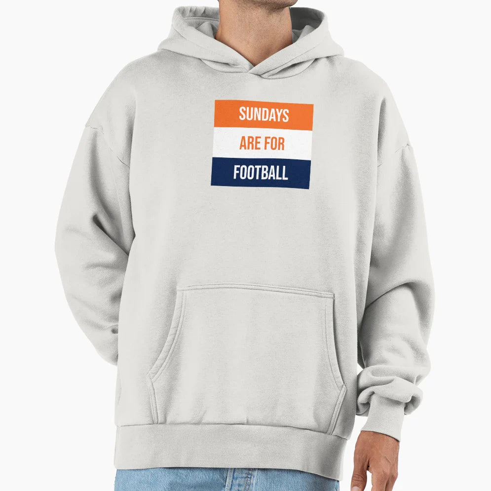 Sundays Are Football Hoodie - Casual Everyday Wear Unisex