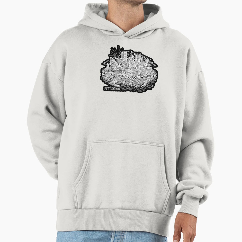 Pittsburgh Is Steel City Hoodie - Unique Graphic Men Women