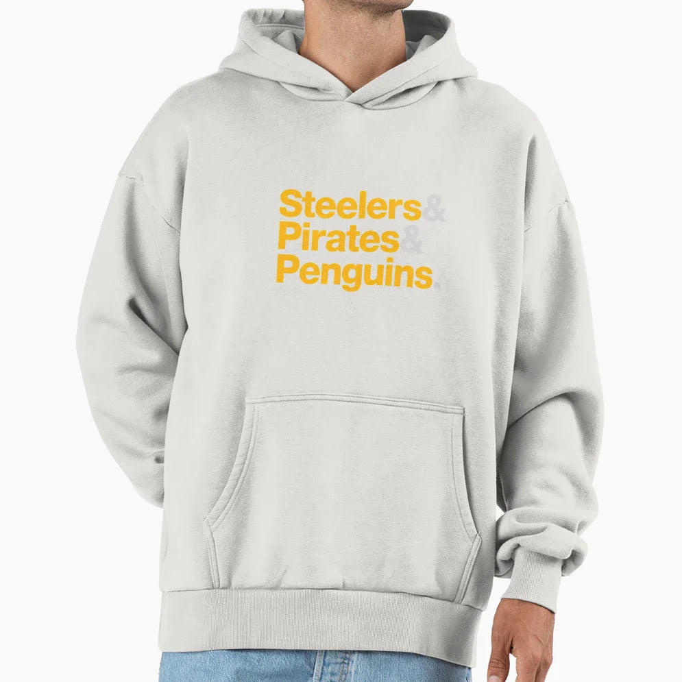 Pittsburgh Sports Teams 412 Hoodie - Streetwear Style Unisex