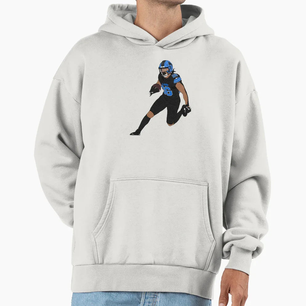 JG Black Hoodie - Fun Novelty Design for Adults