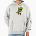 Dino Football Hoodie - Fun Novelty Design for Adults