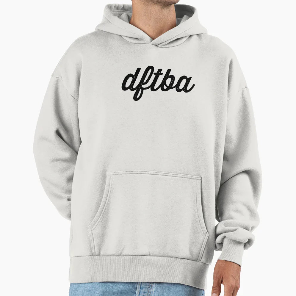Dftba Textured Hoodie - Trendy Graphic for Adults
