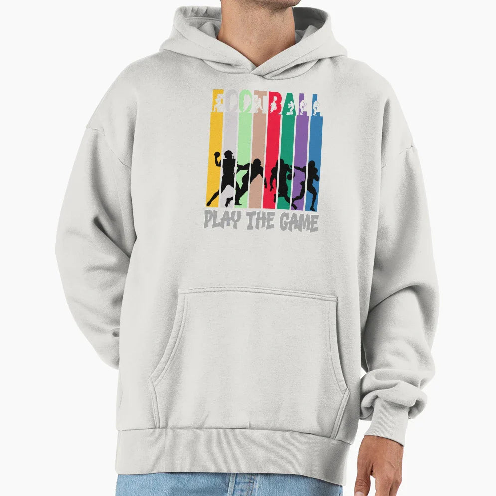 American Football Theme Play Game Hoodie - Custom Art Print for Adults