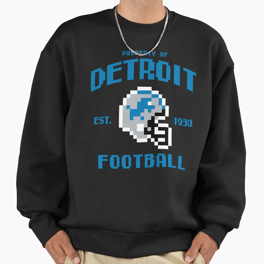 Property Detroit Lions Football Sweatshirt - Novelty Apparel Unisex