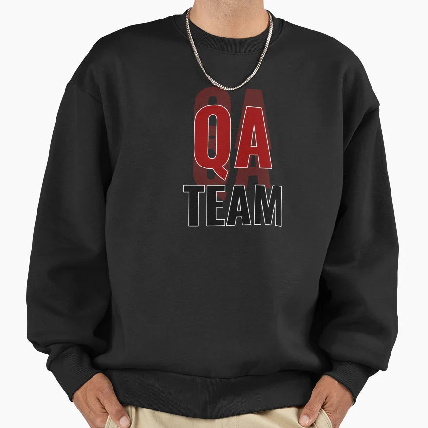 Qa Engineer Qa Team Sweatshirt - Trendy Graphic Men Women