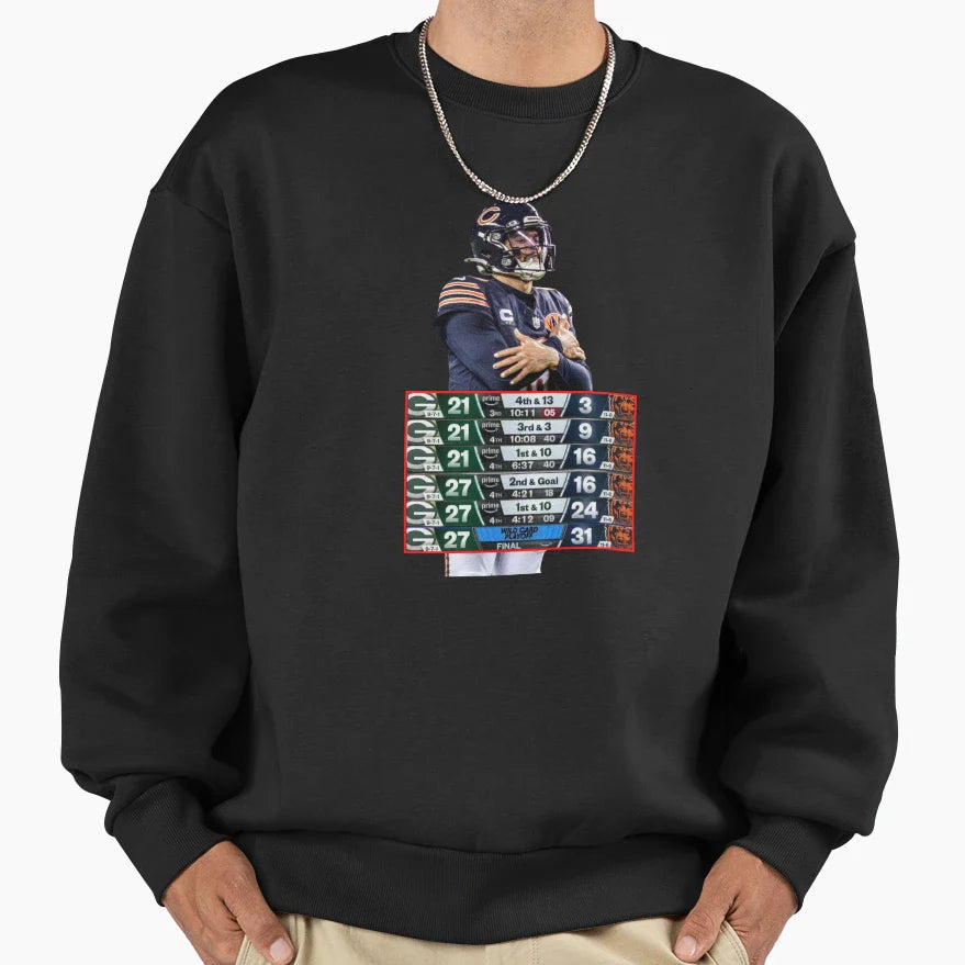 Chicago Bears Beat Packers Sweatshirt - Custom Art Print Unisex
