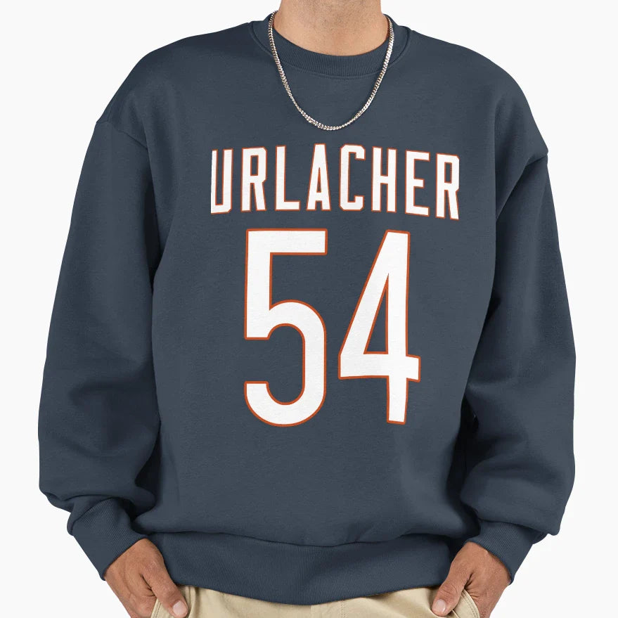 Brian Urlacher Jersey 54 Sweatshirt - Minimalist Print Unisex