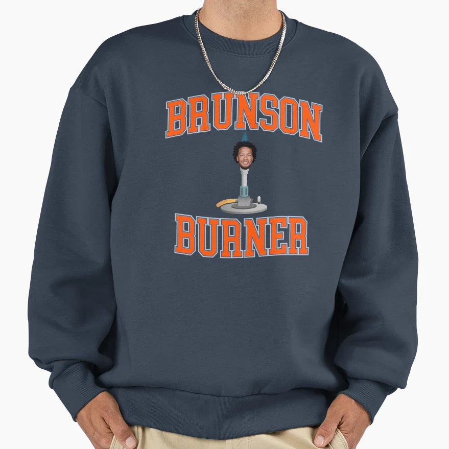 Brunson Burner Jalen Brunson Sweatshirt - Streetwear Style for Adults