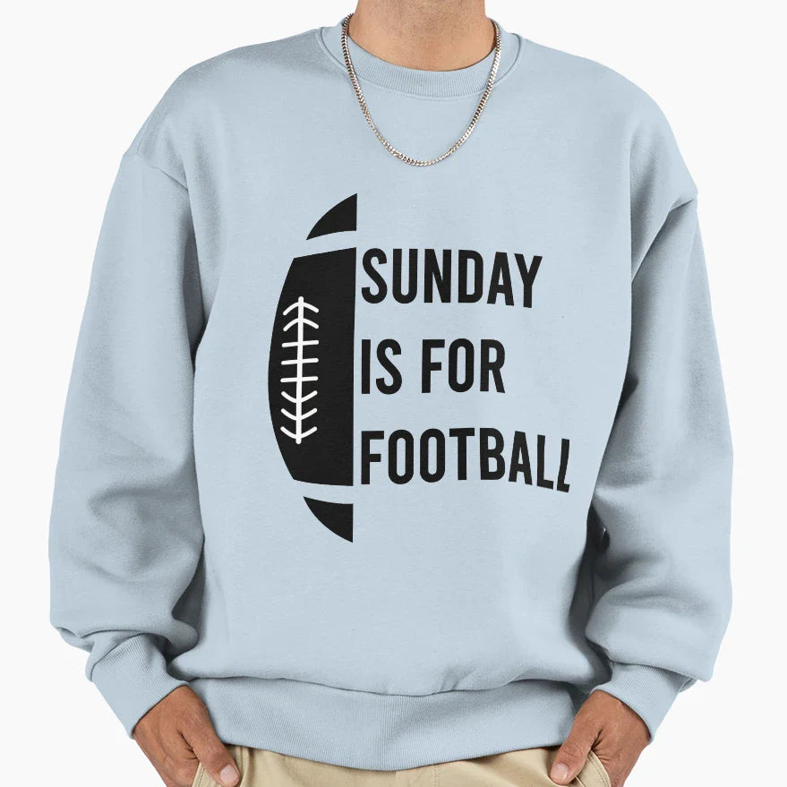 Sunday Is Football Sweatshirt - Fun Novelty Design Unisex