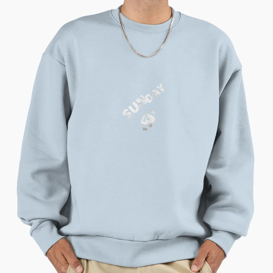 Sunday Football Fathers Day Gift Sweatshirt - Custom Art Print Unisex