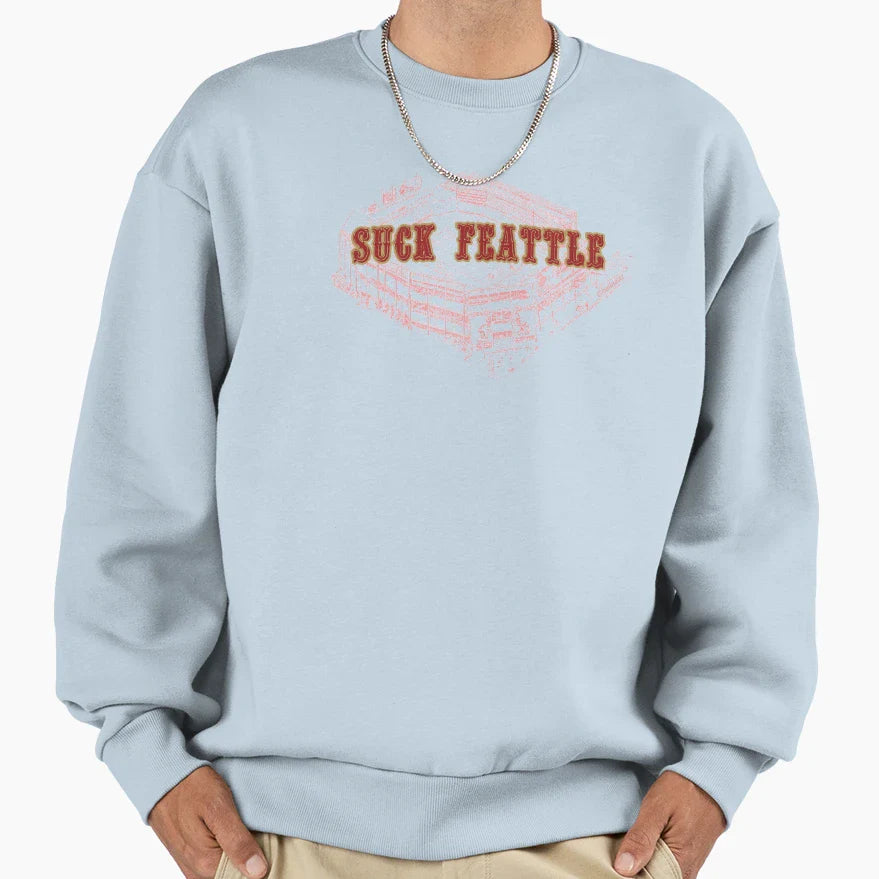 Suck Feattle Sweatshirt - Fun Novelty Design Unisex